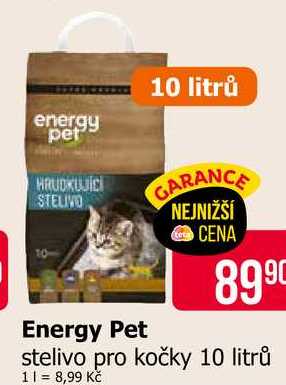Energy Pet stelivo pro kočky 10 litrů 