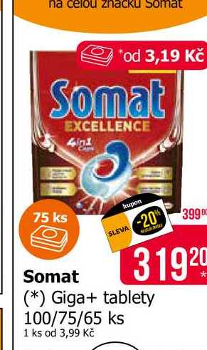 Somat Giga+ tablety 100/75/65 ks 