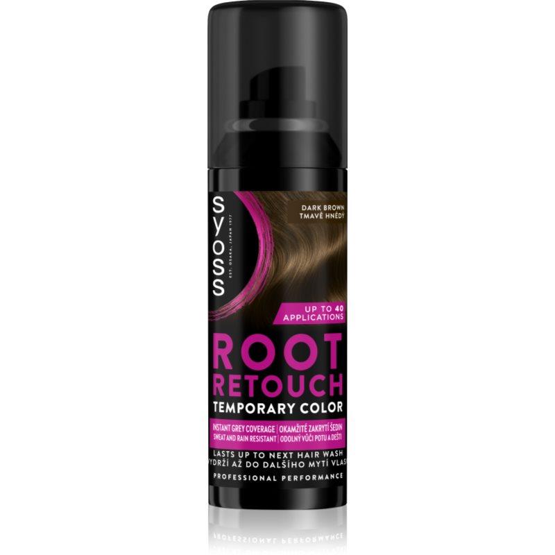 Syoss Root Retoucher tónovací barva na odrosty ve spreji odstín Dark Brown 120 ml