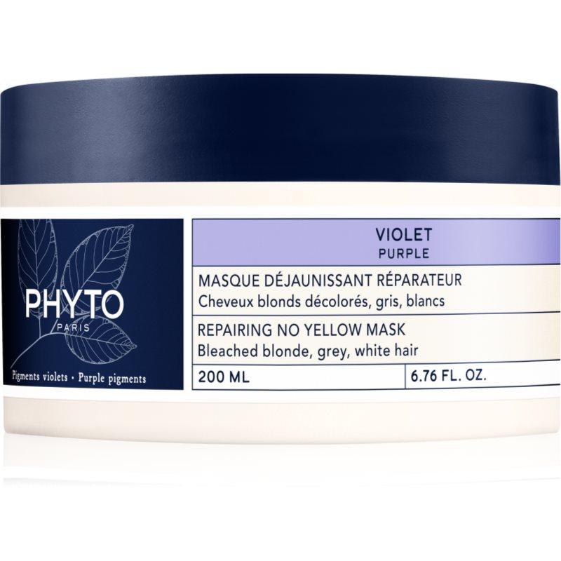Phyto Violet Repairing No Yellow Mask regenerační maska pro blond a melírované vlasy 200 ml