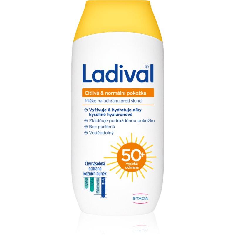 Ladival Citlivá & normální pokožka ochranné mléko proti slunečnímu záření SPF 50+ 200 ml