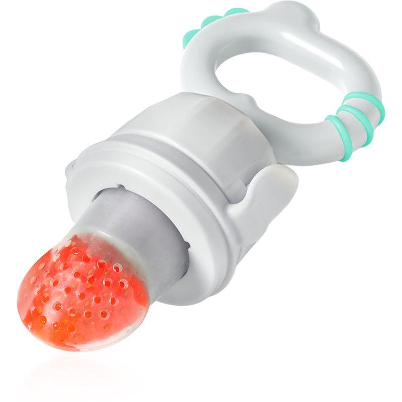 BabyOno Silicone Food Feeder 6m+ krmící kousátko Dino Grey 1 ks