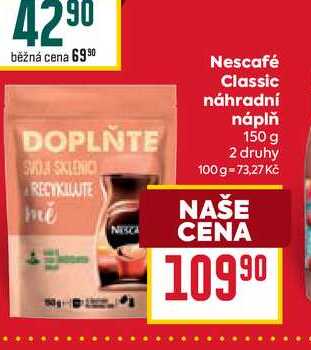 Nescafé Classic náhradní náplň 150 g 