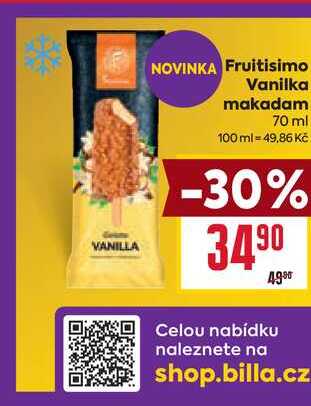 Fruitisimo Vanilka makadam 70 ml 