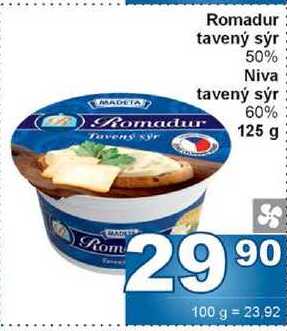 Romadur tavený sýr 50% 125g