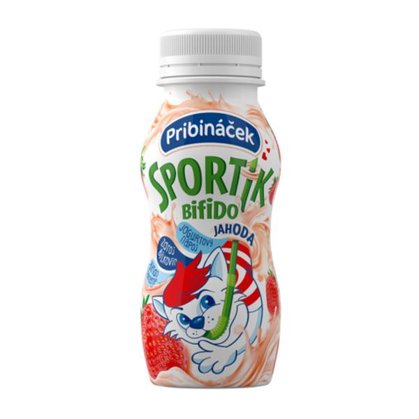 Pribináček Sportík Bifido Jahoda - jogurtový nápoj