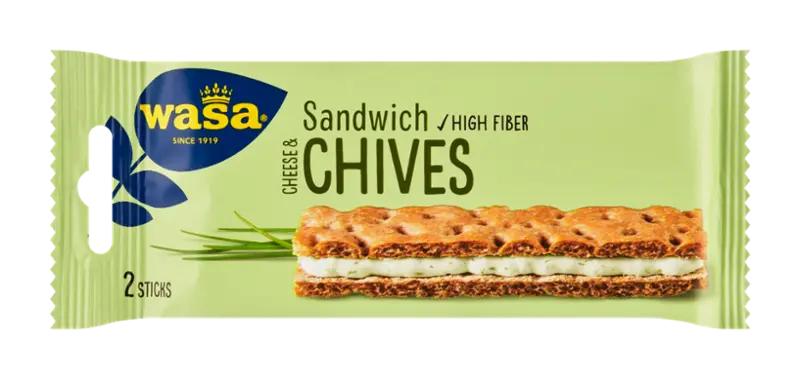 Wasa Sandwich s taveným sýrem a pažitkou, 37 g