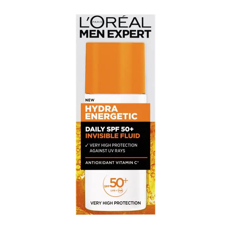 L'Oréal Men Hydratační fluid Hydra Energetic SPF 50+, 50 ml