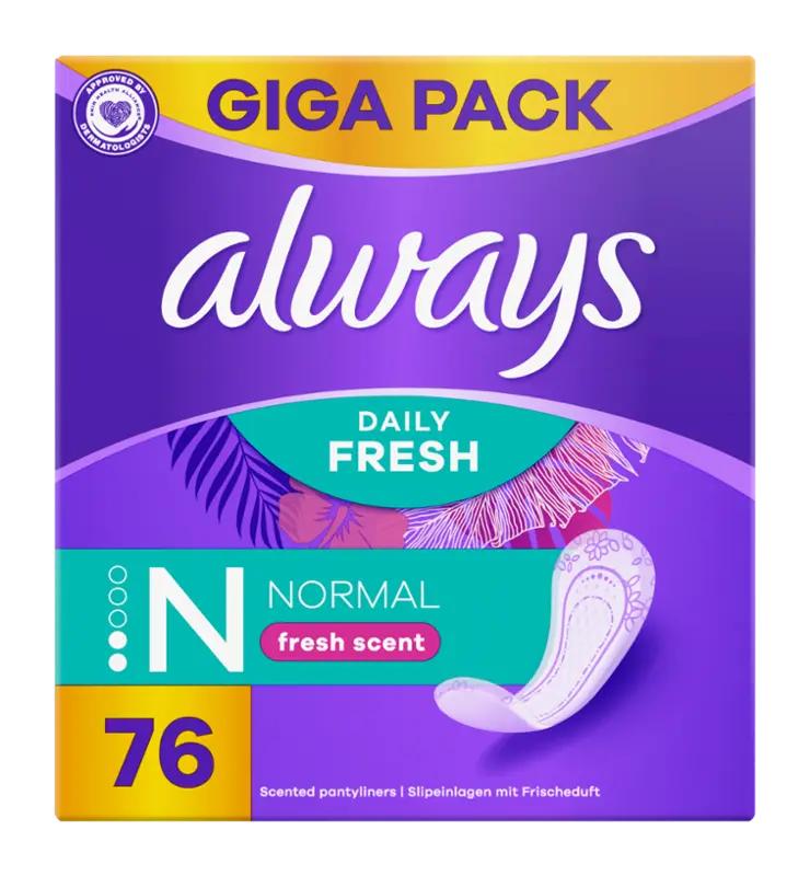 Always Intimky Daily Fresh Normal, 76 ks
