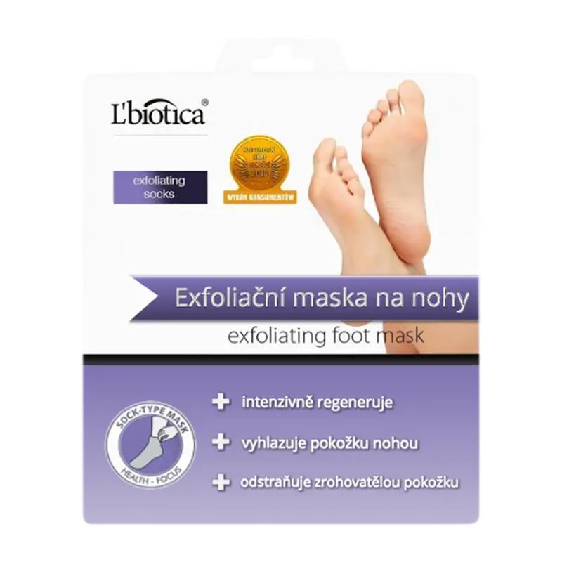 L'biotica Exfoliační maska na chodidla, 1 ks