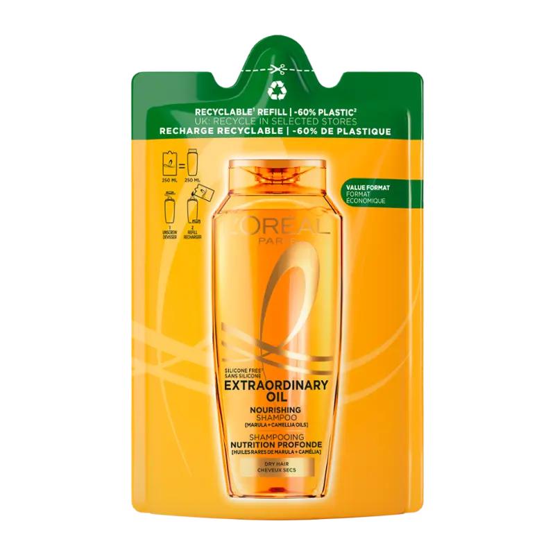 Elseve Šampon Extraordinary Oil náhradní náplň, 250 ml