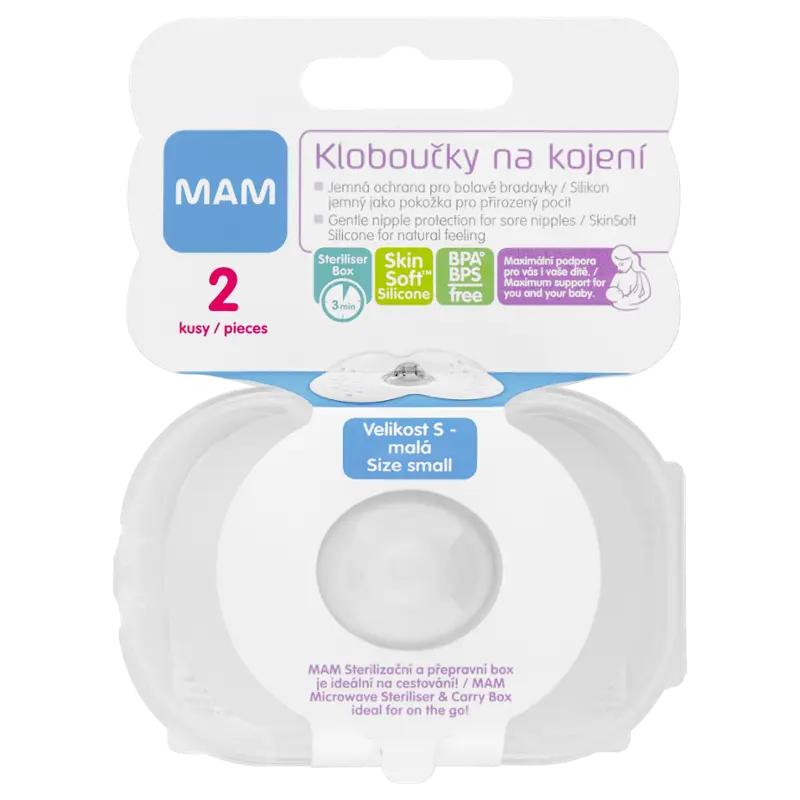 MAM Prsní kloboučky vel. S, 17 mm, 2 ks