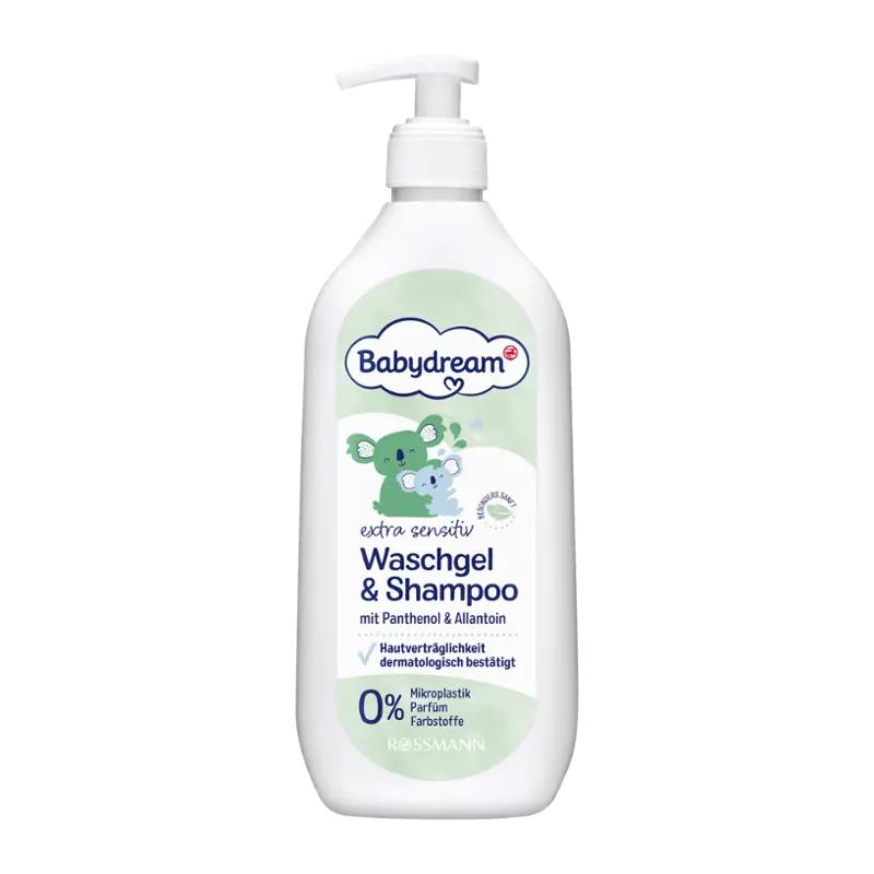 Babydream Mycí gel a šampon extra sensitive, 500 ml
