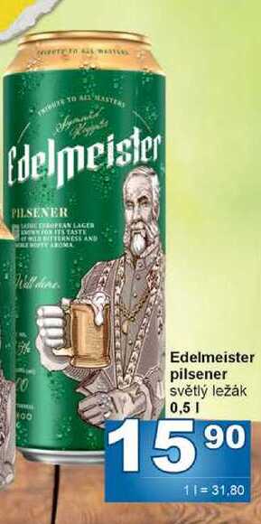 Edelmeister pilsener světlý ležák 0,5l