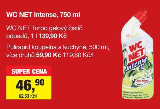 WC NET Intense, 750 ml