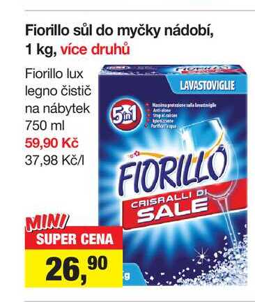 Fiorillo sůl do myčky nádobí, 1 kg