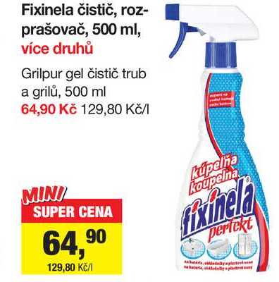 Fixinela čistič, rozprašovač, 500 ml, více druhů 