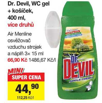 Dr. Devil, WC gel + košíček, 400 ml