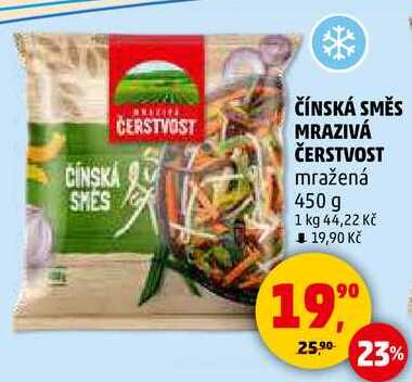 ČÍNSKÁ SMĚS MRAZIVÁ ČERSTVOST mražená, 450 g  