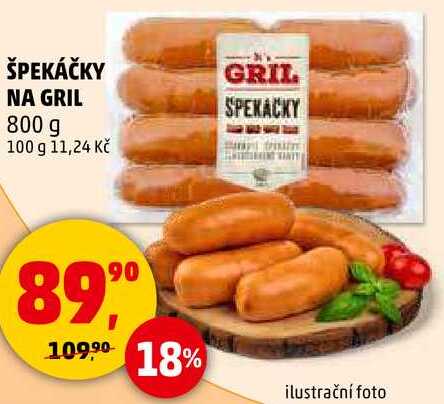 ŠPEKÁČKY NA GRIL, 800 g 