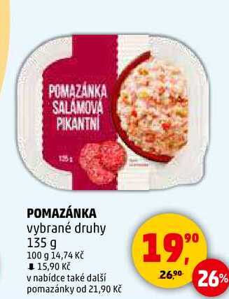 POMAZÁNKA vybrané druhy, 135 g 
