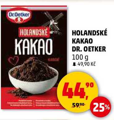 HOLANDSKÉ KAKAO DR. OETKER, 100 g  