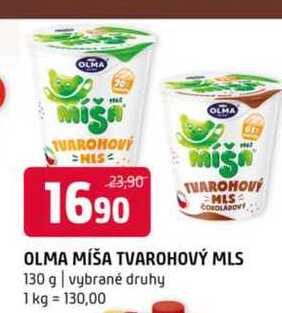 Olma míša tvarohový mls 130 g vybrané druhy
