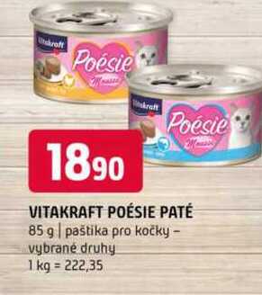 Vitakraft poésie paté 85 g paštika pro kočky vybrané druhy 