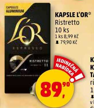 KAPSLE L'OR Ristretto, 10 ks 