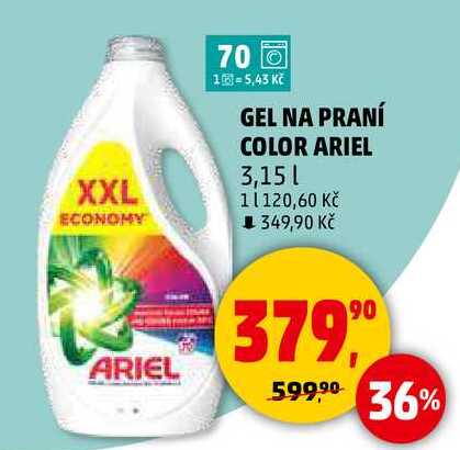 GEL NA PRANÍ COLOR ARIEL, 3,15 l 
