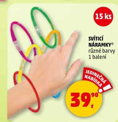 SVÍTICĺ NÁRAMKY různé barvy, 1 balení 