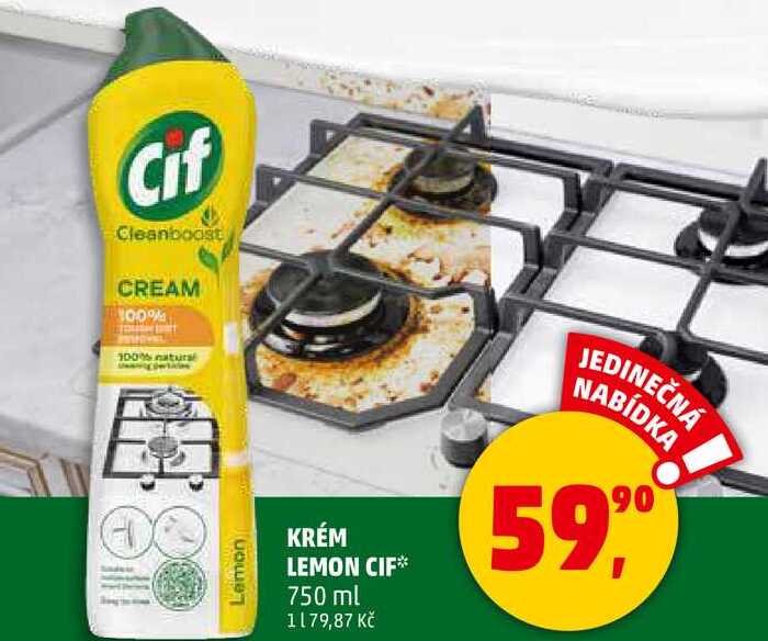 KRÉM LEMON CIF, 750 ml  