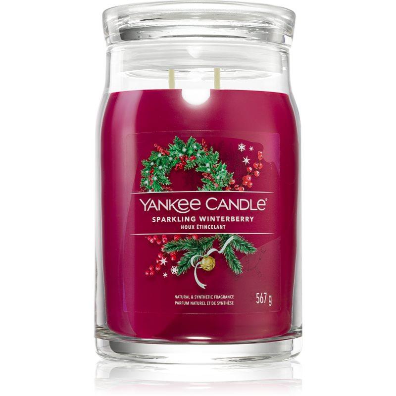 Yankee Candle Sparkling Winterberry vonná svíčka Signature 567 g