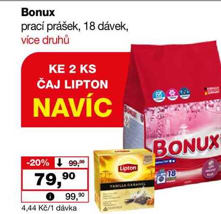 Bonux prací prášek, 18 dávek
