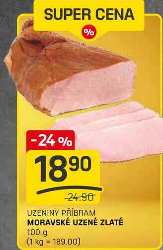 MORAVSKÉ UZENÉ ZLATÉ 100g