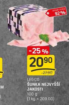 ŠUNKA NEJVYŠŠÍ JAKOSTI 100g