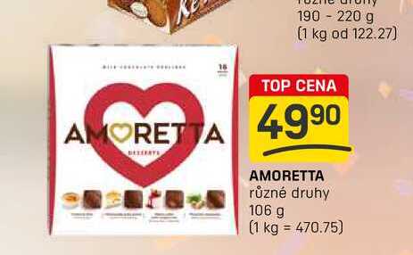 AMORETTA různé druhy 106 g 