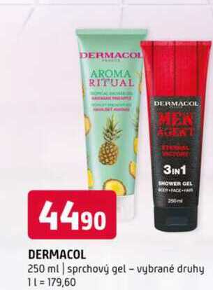 Dermacol 250 ml sprchový gel vybrané druhy 
