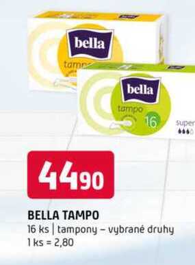 Bella tampo 16 ks tampony vybrané druhy