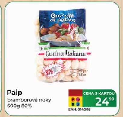 Paip bramborové noky 500g 80% 