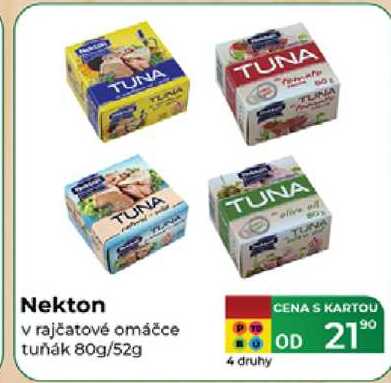 Nekton v rajčatové omáčce tuňák 80g/52g 