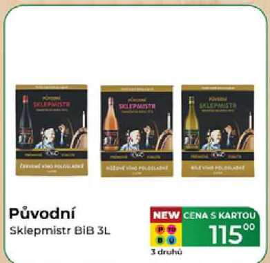 Původní Sklepmistr BiB 3L   