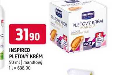 Inspired pletový krém 50 ml mandlový 