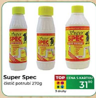 Super Spec čistič potrubí 270g 