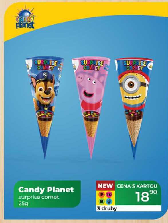 Candy Planet surprise cornet 25g 