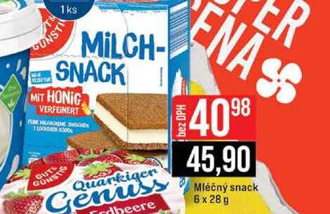 Mléčný snack 6 x 28g 