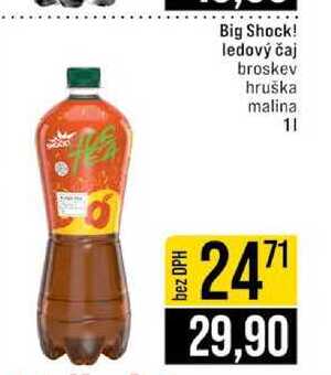 Big Shock! ledový čaj broskev hruška malina 1l