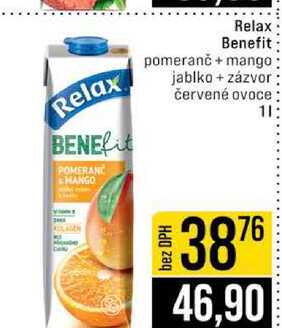 Relax Benefit jablko + zázvor červené ovoce 1kg