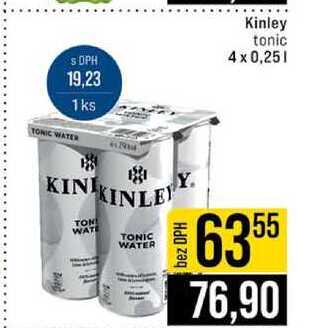 Kinley tonic 4 x 0,25l