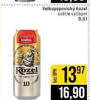 Velkopopovický Kozel světlé výčepní 0,5l